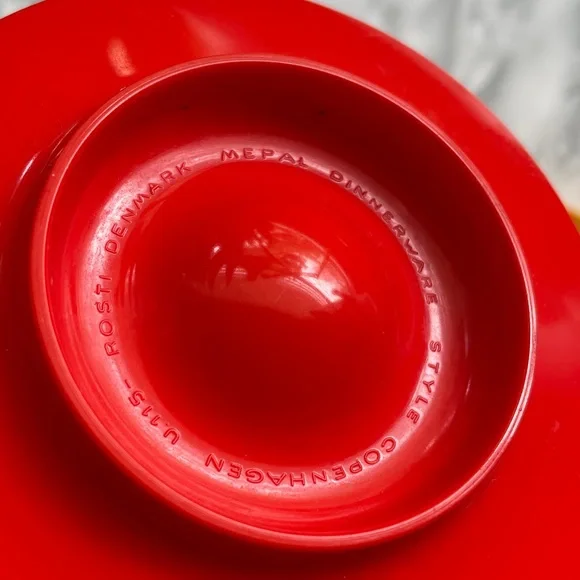 Vintage Rosti Egg Cups - Melamine Danish Design - AS IS - Picture 5 of 9